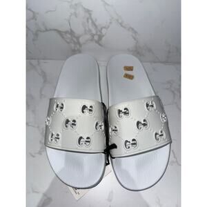 Gucci Pool White with embossed GG logo Slides 40